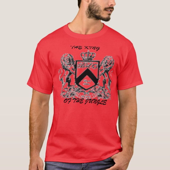 "KING OF THE JUNGLE"RED T-SHIRT,LARGE T-Shirt (Front)