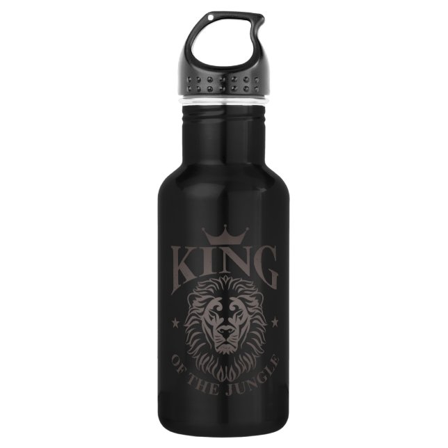 King Of The Jungle Stainless Steel Water Bottle (Front)