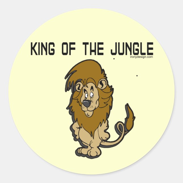 King of The Jungle Stickers (Front)
