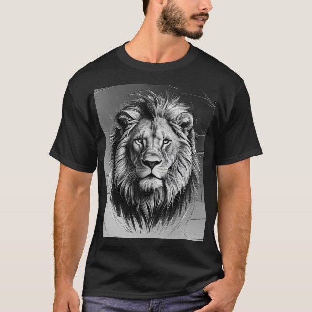 "King of the Jungle" T-Shirt - Lion Art Edition (Front)