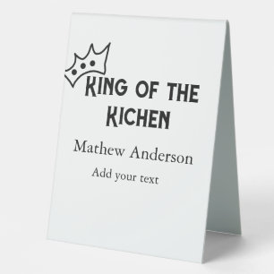 King of the kitchen add name chef bakery cooking t