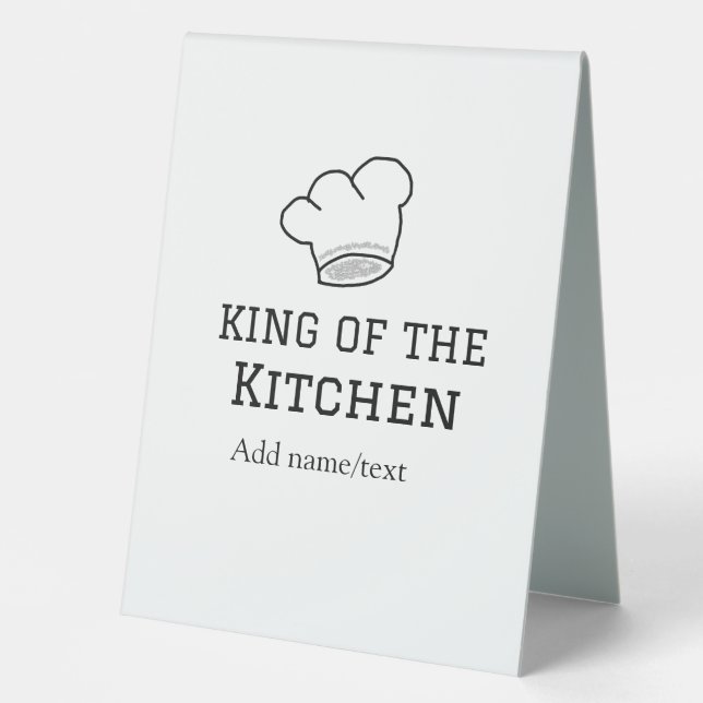King of the kitchen chef cooking add name crown ha (Front)