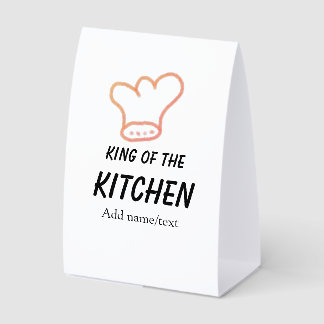King of the kitchen chef cooking add name crown ha