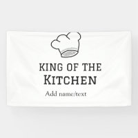King of the kitchen chef cooking add name crown ha