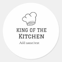 King of the kitchen chef cooking add name crown ha