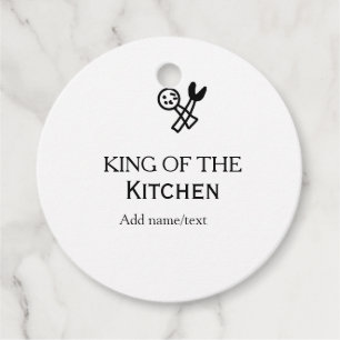 King of the kitchen chef cooking add name crown ha favour tags
