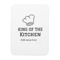 King of the kitchen chef cooking add name crown ha