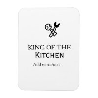 King of the kitchen chef cooking add name crown ha