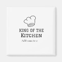 King of the kitchen chef cooking add name crown ha