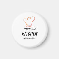 King of the kitchen chef cooking add name crown ha
