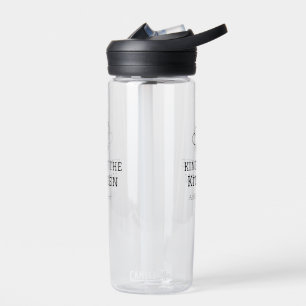 King of the kitchen chef cooking add name crown ha water bottle