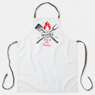King of the Kitchen Customisable Name & Year  Apron