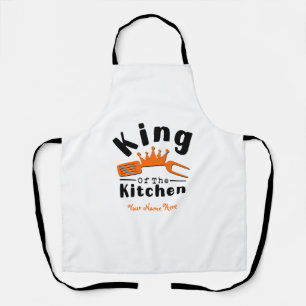 King of the Kitchen gift for men, dads  Apron