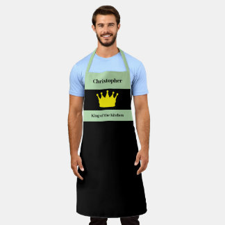 King of the kitchen name crown green apron
