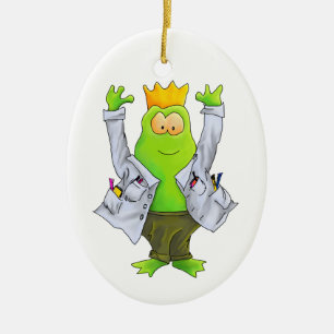 King of the Lab Frog Ornament