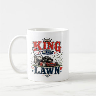 King of the lawn coffee mug