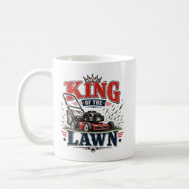 King of the lawn coffee mug (Left)