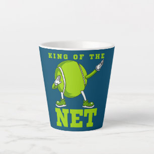 King Of The Net Funny Tennis Dab Dance Dabbin Latte Mug