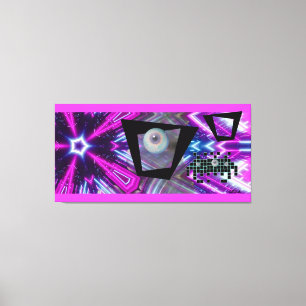 King of the New Vaporwave Invasion Canvas Print