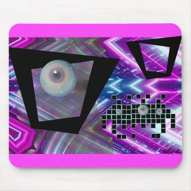 King of the New Vaporwave Invasion Mouse Mat (Front)