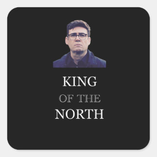 King Of The North - Funny Andy Burnham Square Sticker