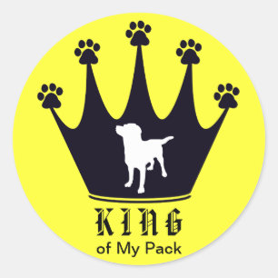 King of the Pack Classic Round Sticker