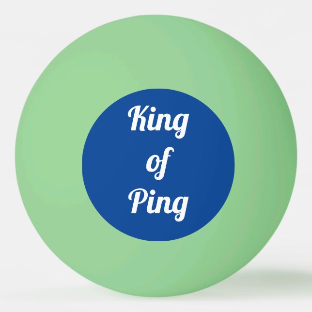 King of the Ping Glow in the Dark Ping Pong Ball (Front)
