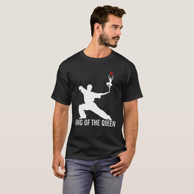 King Of The Queen unique black T-Shirt (Front Full)