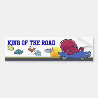 king of the road (customisable!) bumper sticker