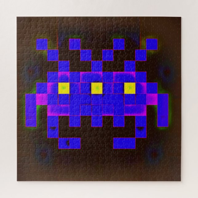 King of the Space Invasion (Version B) Jigsaw Puzzle (Vertical)