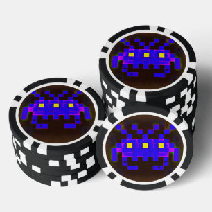 King of the Space Invasion (Version B) Poker Chips