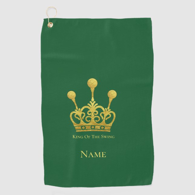 King Of The Swing Golf Towel (Front)