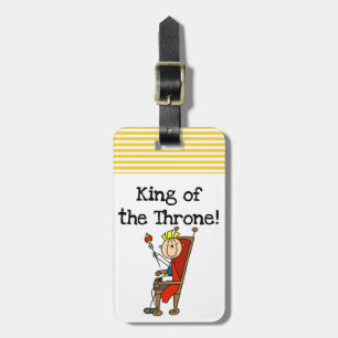 King of the Throne Luggage Tag