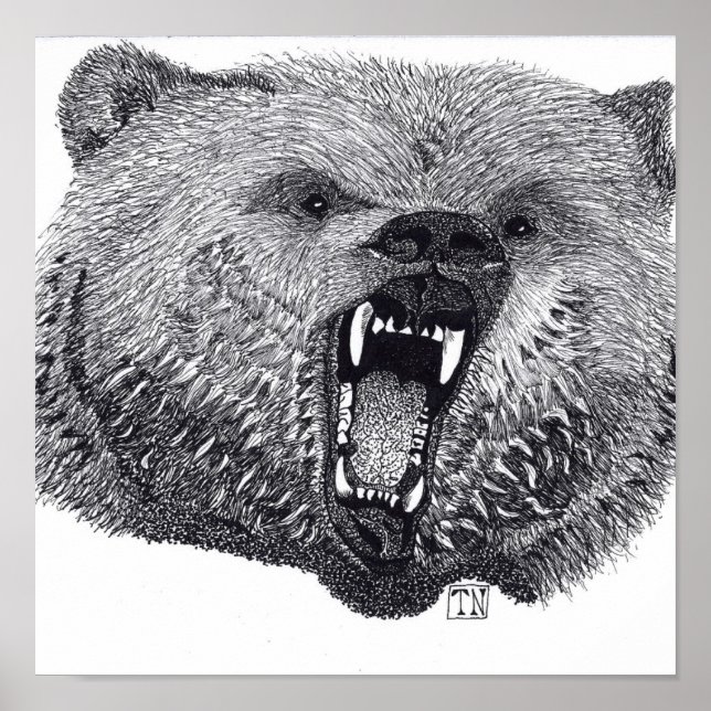 King of the Wilds, grizzly bear poster. Poster (Front)