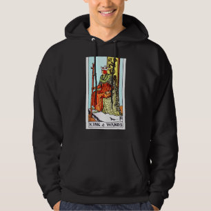 King Of Wands Vintage Tarot Card Rider Waite Deck Hoodie