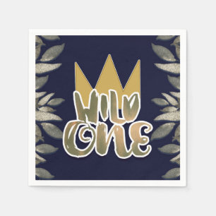 King of Wild Things ONE 1st Birthday Party Napkin