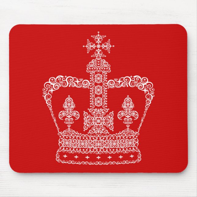 King or Queen Crown Mouse Mat (Front)
