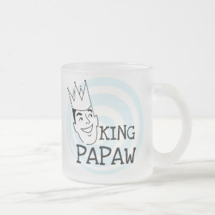 King Papaw T-shirts and Gifts Frosted Glass Coffee Mug