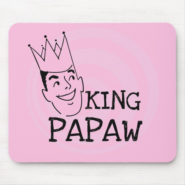 King Papaw T-shirts and Gifts Mouse Mat (Front)