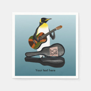 King penguin busking napkin
