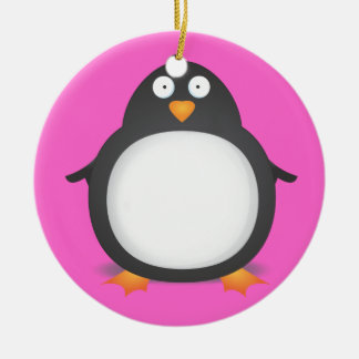 King Penguin Ceramic Tree Decoration