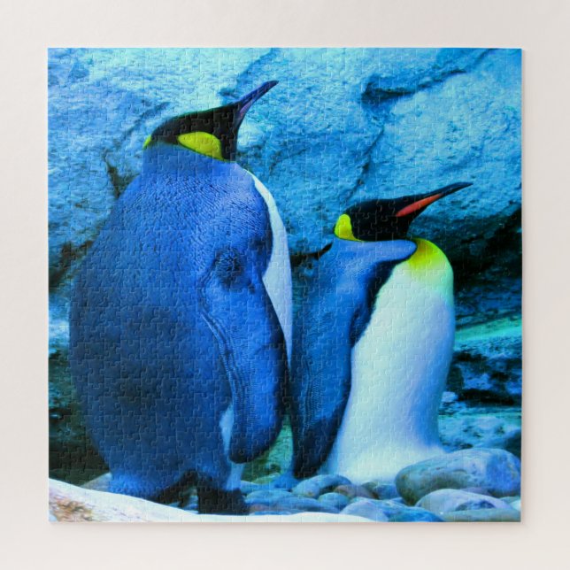 King Penguin Couple Jigsaw Puzzle (Vertical)