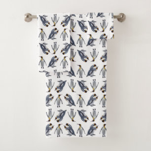 King Penguin Frenzy Bathroom Towel Set