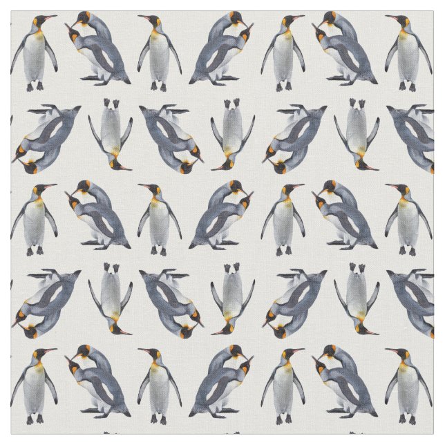 King Penguin Frenzy Fabric (Choose Your Colour) (Close Up)