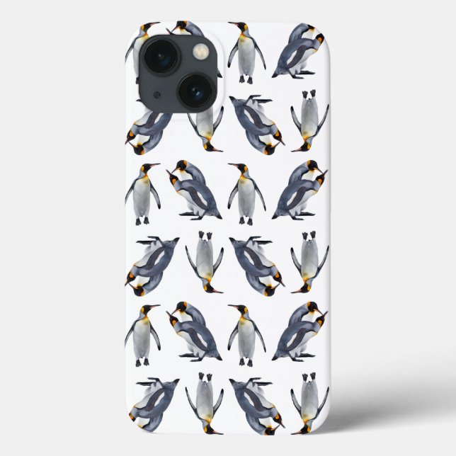 King Penguin Frenzy iPad Case (Choose Colour) (Back)