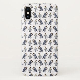 King Penguin Frenzy iPhone X Case (Choose Colour)