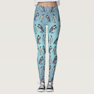 King Penguin Frenzy Leggings (Sky Blue Mix)