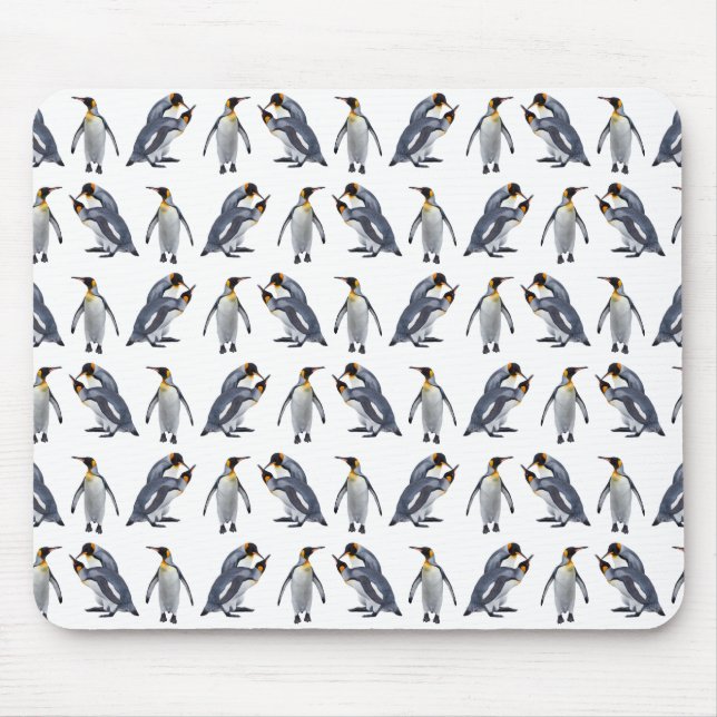 King Penguin Frenzy Mousemat (Choose Colour) (Front)