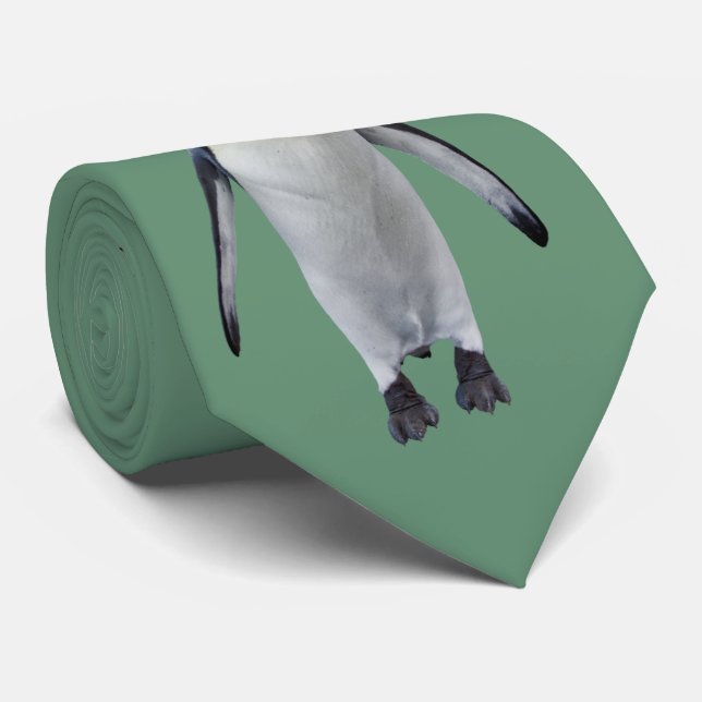 King Penguin Tie (Green) (Rolled)
