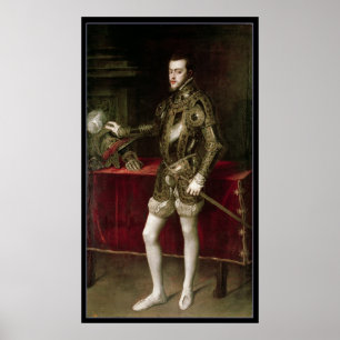 King Philip II  1550 Poster